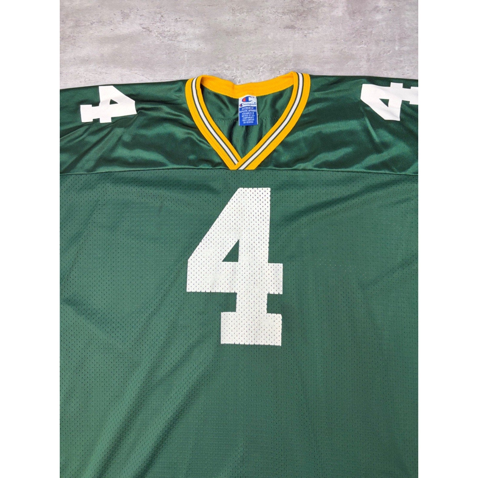 Vintage Brett Favre #4 Green Bay Packers NFL Football Jersey Size XL