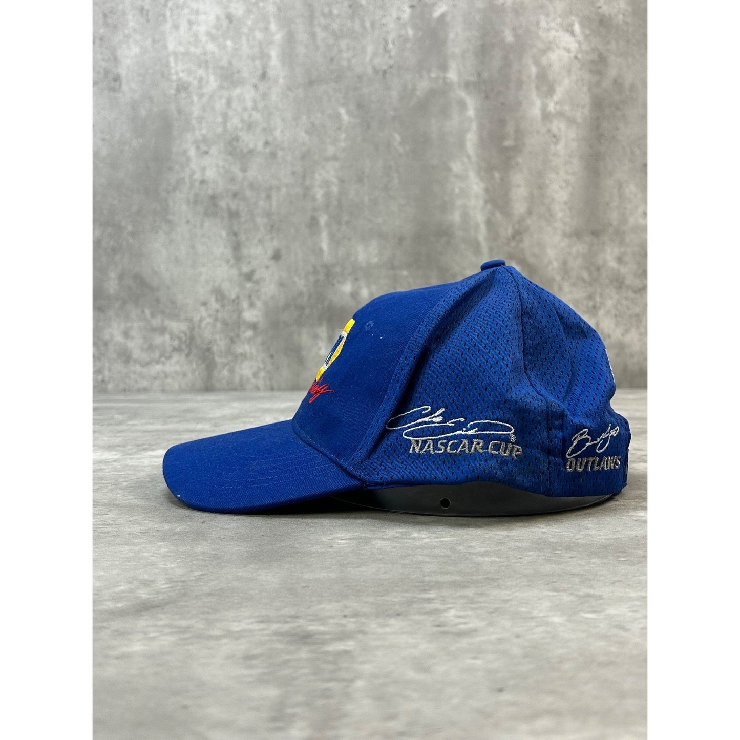 Vintage Napa Racing Embroidered Spellout Nascar Strapback Hat OSFA Blue