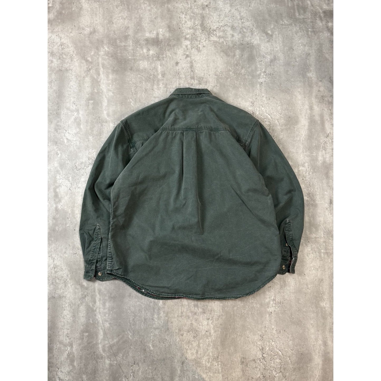 Vintage 90s Eddie Bauer Long Sleeve Double Pocket Button Up Shirt Size Large