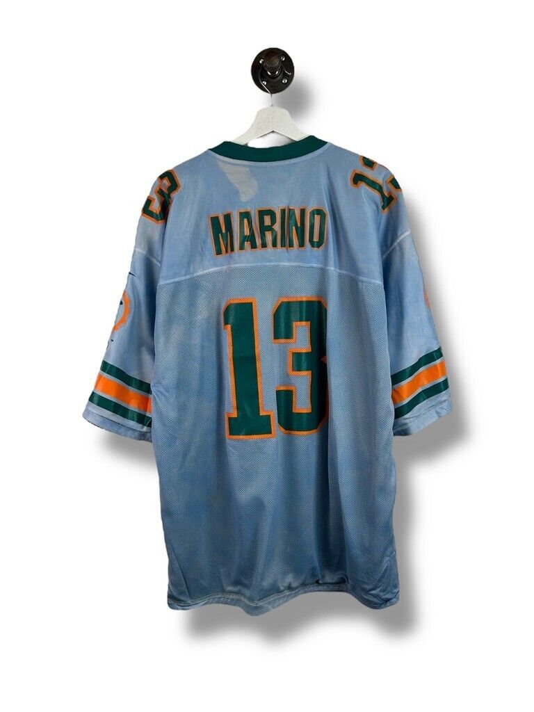 Vintage 90s Dan Marino #13 Miami Dolphins Reversible Football Jersey Size XL