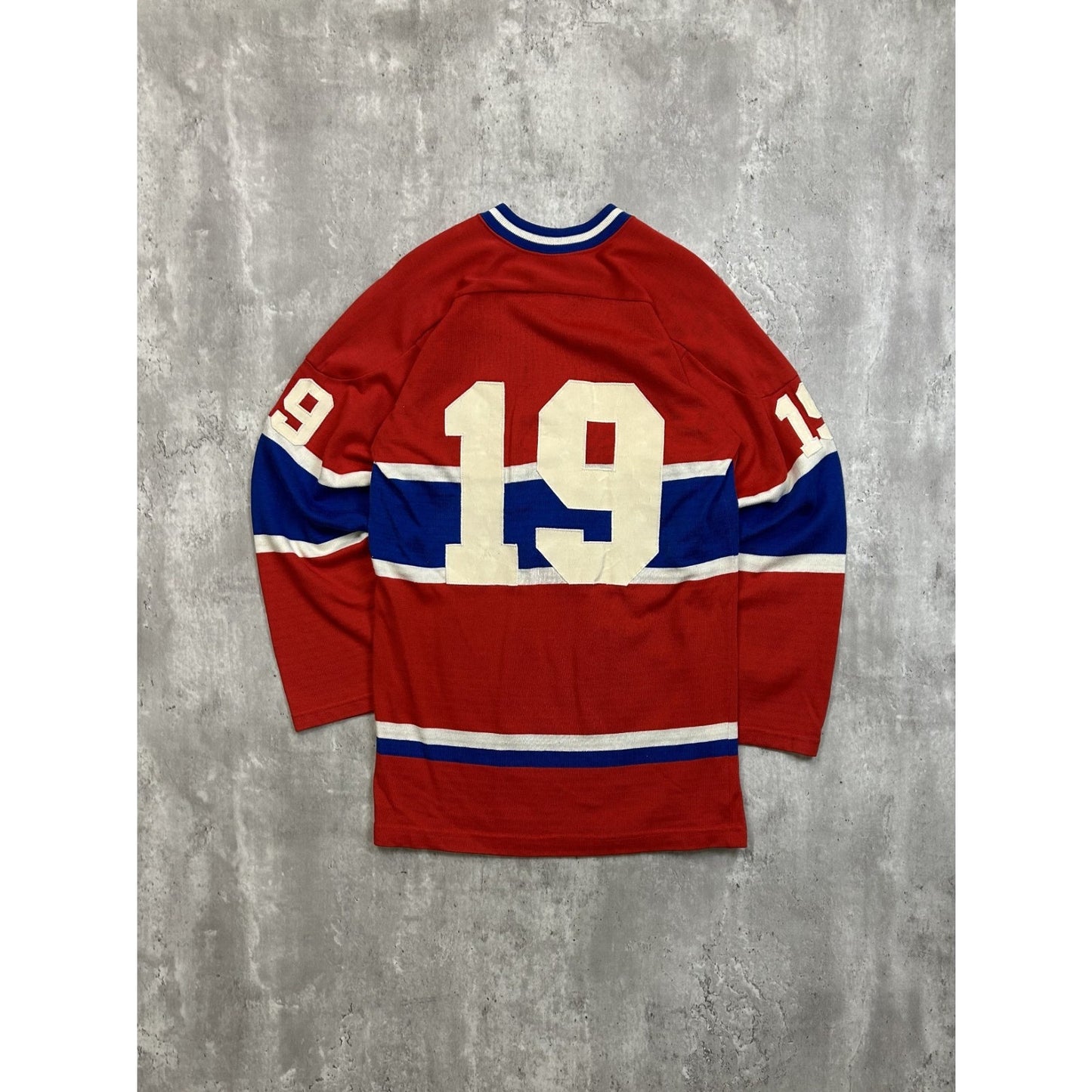 Vintage 70s/80s Montreal Canadiens #19 NHL Stitched Hockey Jersey Size Small