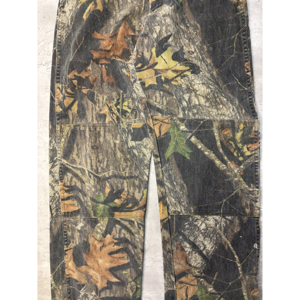 Vintage Wrangler Mossy Oak Breakup Camo Double Knee Hunting Pants Size 34