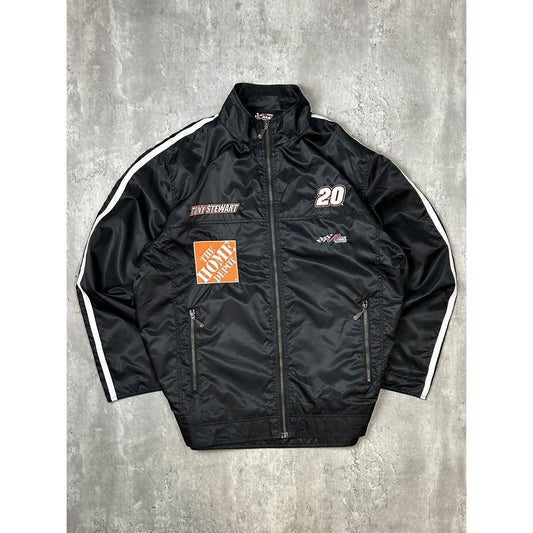 Vintage Tony Stewart #20 Nascar Embroidered Full Zip Windbreaker Jacket Size 2XL