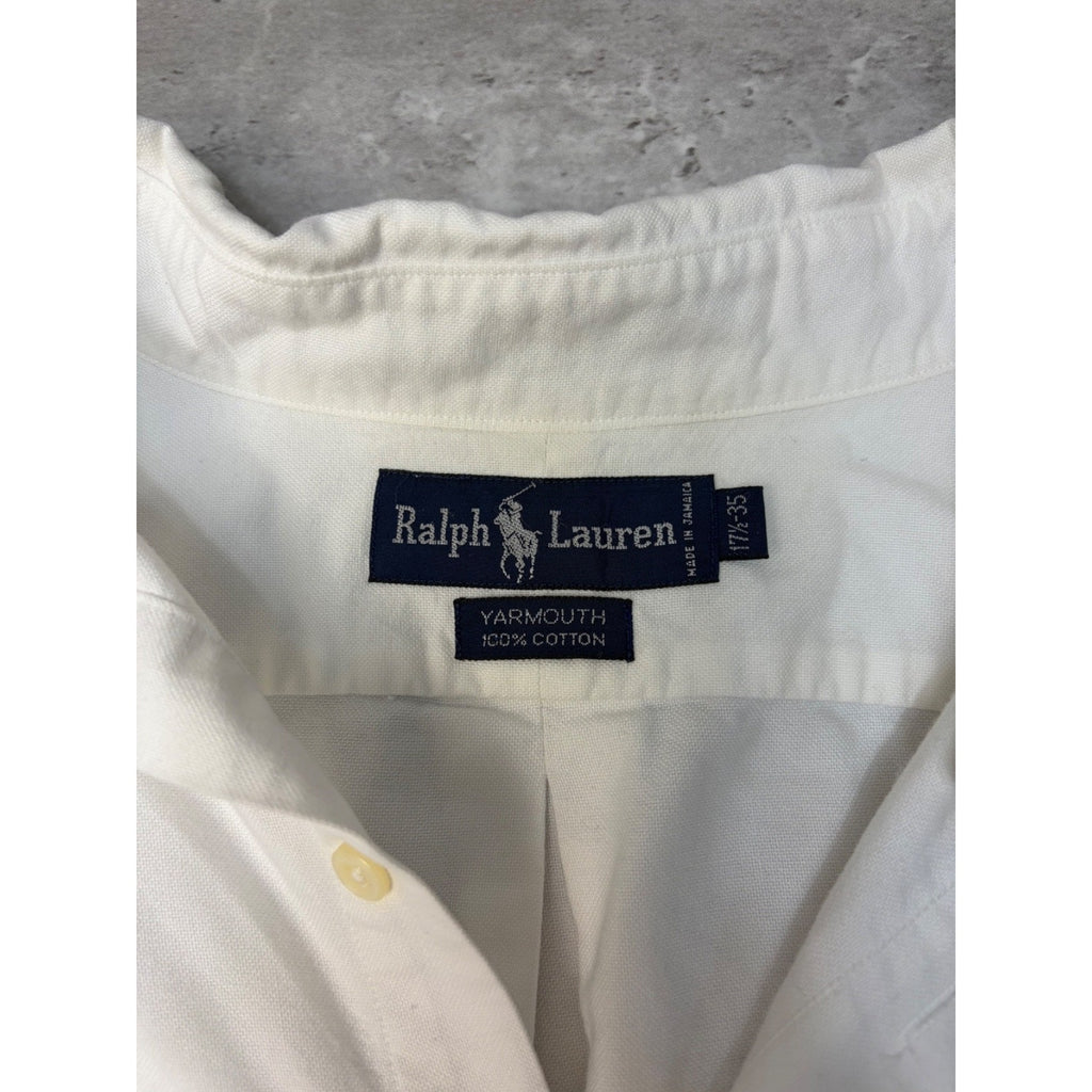 Vintage Polo Ralph Lauren Embroidered Pony Long Sleeve Button Up Shirt Size 2XL