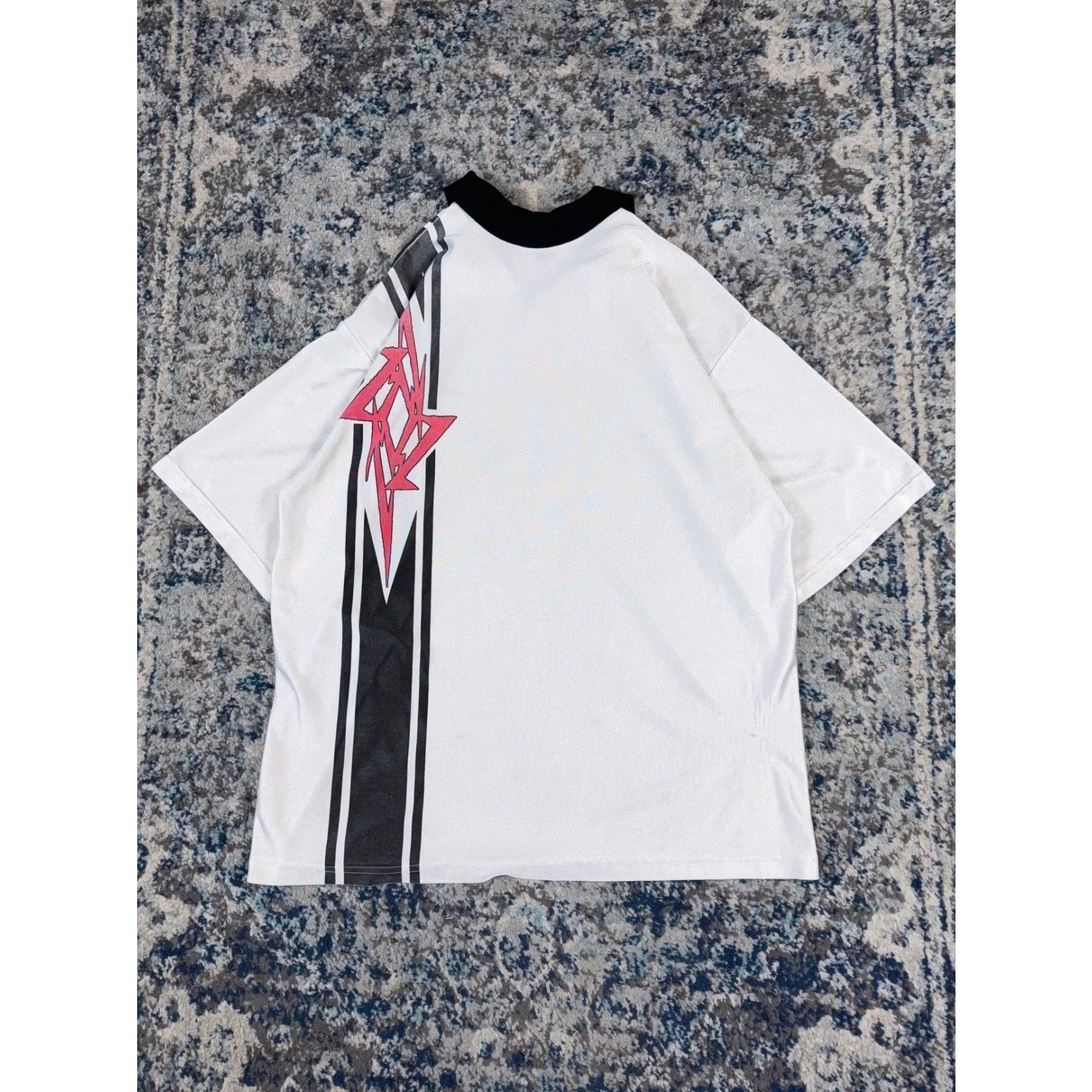 Vintage 90s Metallica Metal Band Spellout Collared Soccer Jersey Size XL