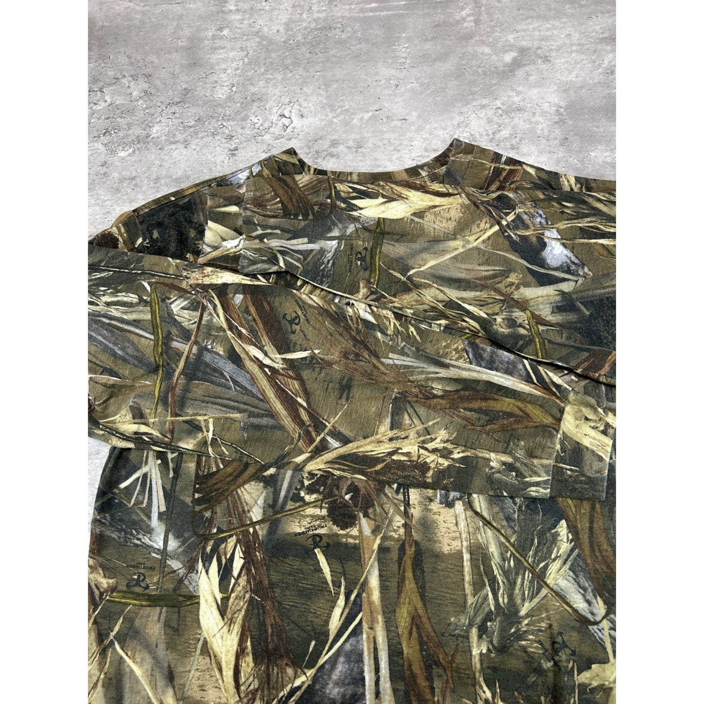 Vintage True Timber Dri Tree Camo Hunting Long Sleeve T-Shirt Size Small