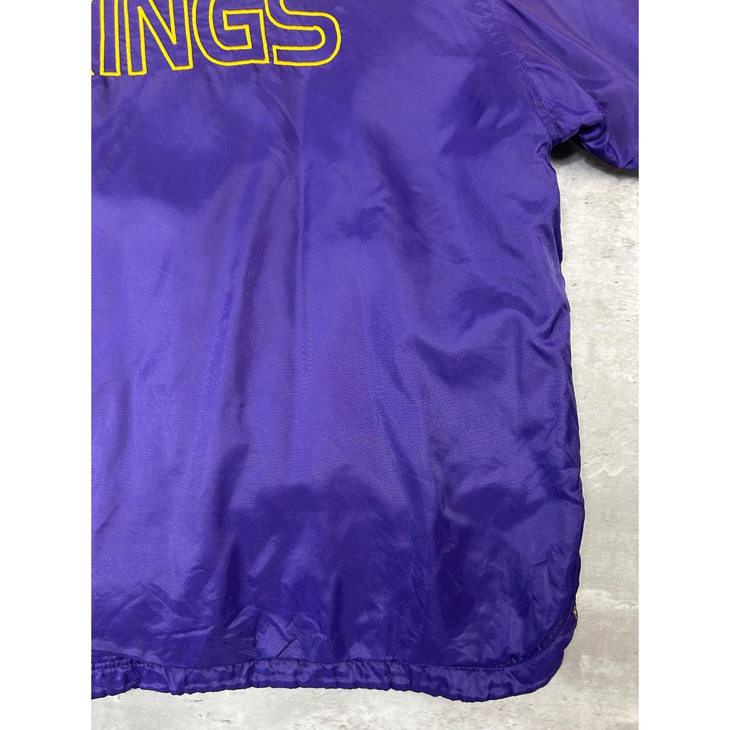 Vintage Minnesota Vikings NFL Insulated Full Zip Football Jacket Size Large