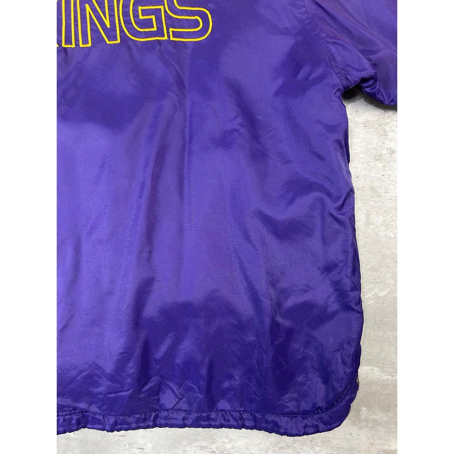 Vintage Minnesota Vikings NFL Insulated Full Zip Football Jacket Size Large