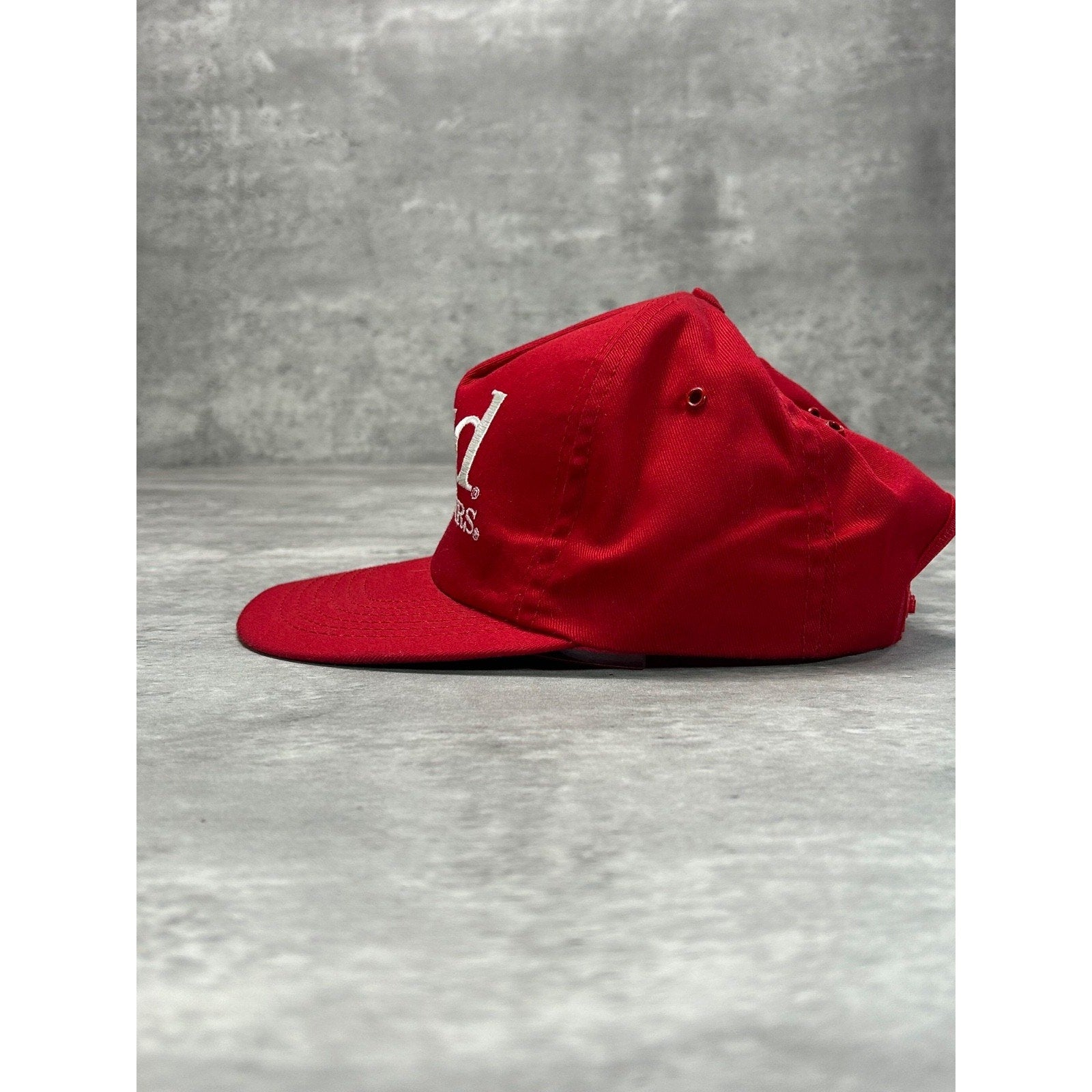 Vintage 80s Budweiser King Of Beers Embroidered Trucker Snapback Hat OSFA