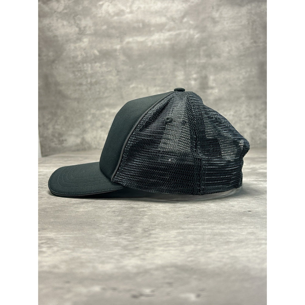 Vintage Mercedes Benz Embroidered Logo Trucker Strapback Hat OSFA