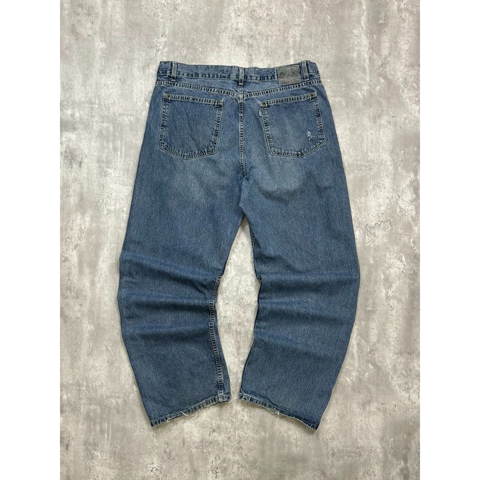 Vintage 2000s Levis Silvertab Loose Fit Dark Wash Denim Pants Size 39