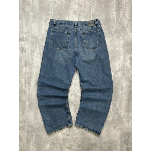 Vintage 2000s Levis Silvertab Loose Fit Dark Wash Denim Pants Size 39