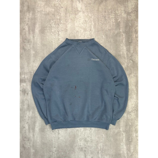 Vintage 90s Carhartt Embroidered Spellout Workwear Sweatshirt Size 2XL