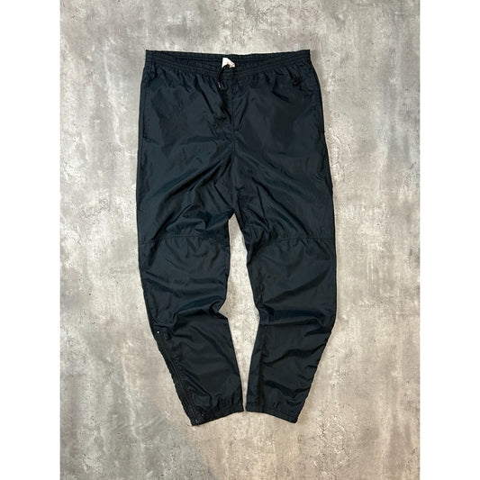 Vintage 80s/90s Nike Tonal Embroidered Logo Nylon Track Pants Size Medium