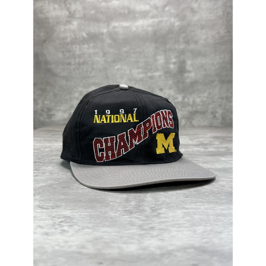 Vintage 1997 Michigan Wolverines NCAA National Champions Snapback Hat OSFA