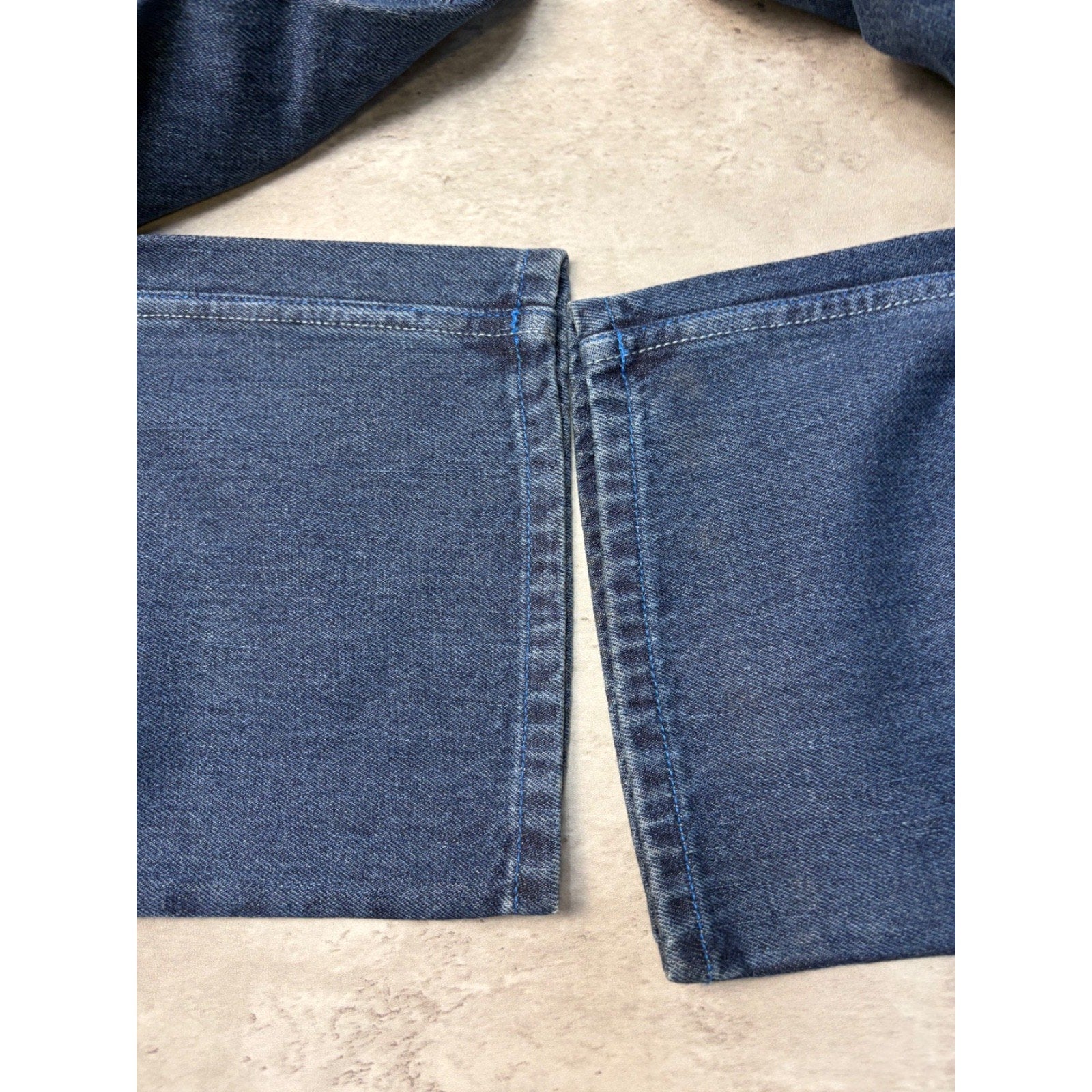 Vintage Y2K Makaveli Tupac Graphic Gothic Script Dark Wash Denim Pants