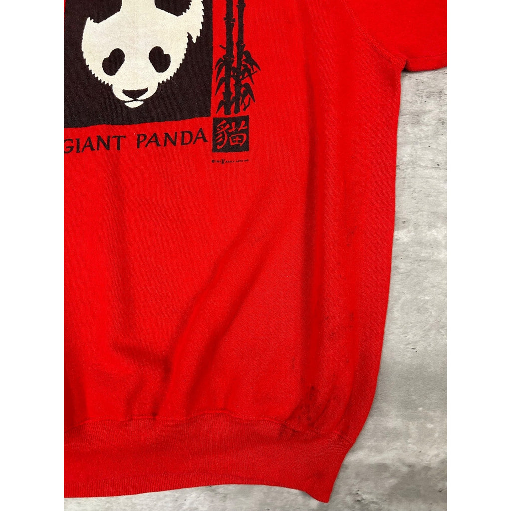 Vintage 1988 San Diego Zoo Giant Panda Graphic Destination Sweatshirt Size XL