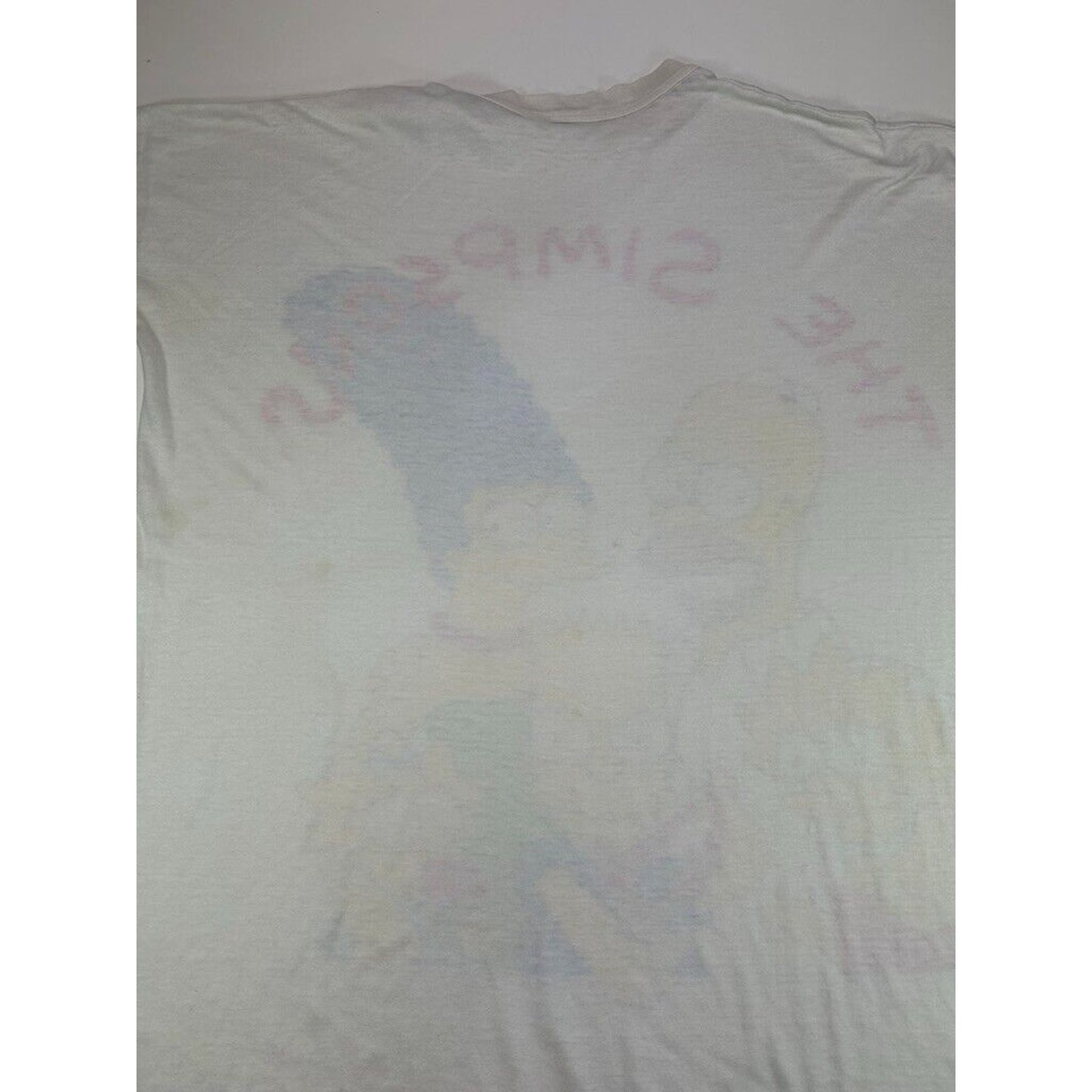 Vintage 1998 The Simpsons Cartoon Big Graphic Promo T-Shirt Size XL