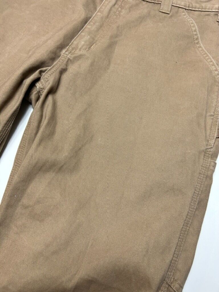 Carhartt Relaxed Fit Canvas Workwear Carpenter Pants Size 33W Beige