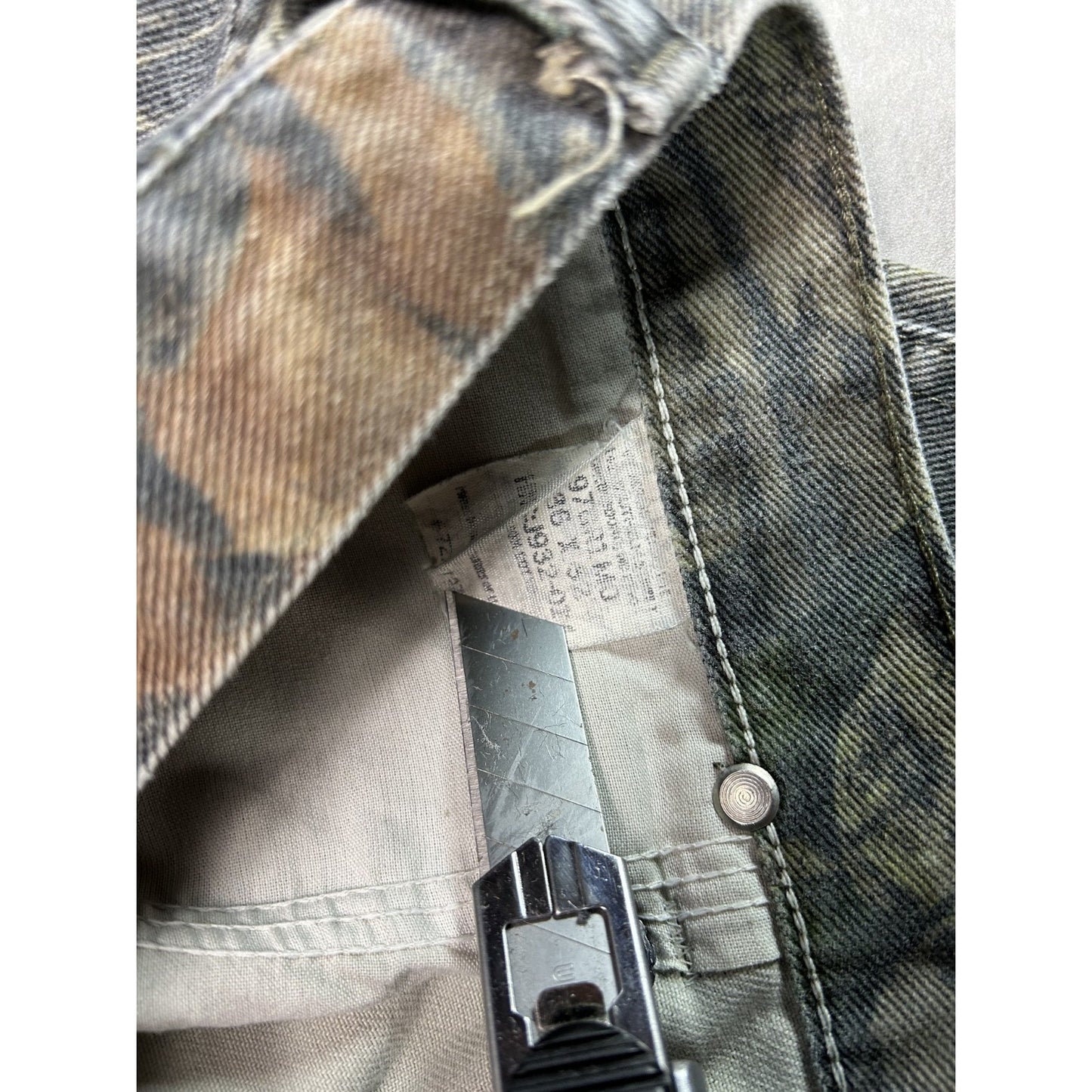 Vintage Wrangler Tree Camo Double Knee Hunting Pants Size 36