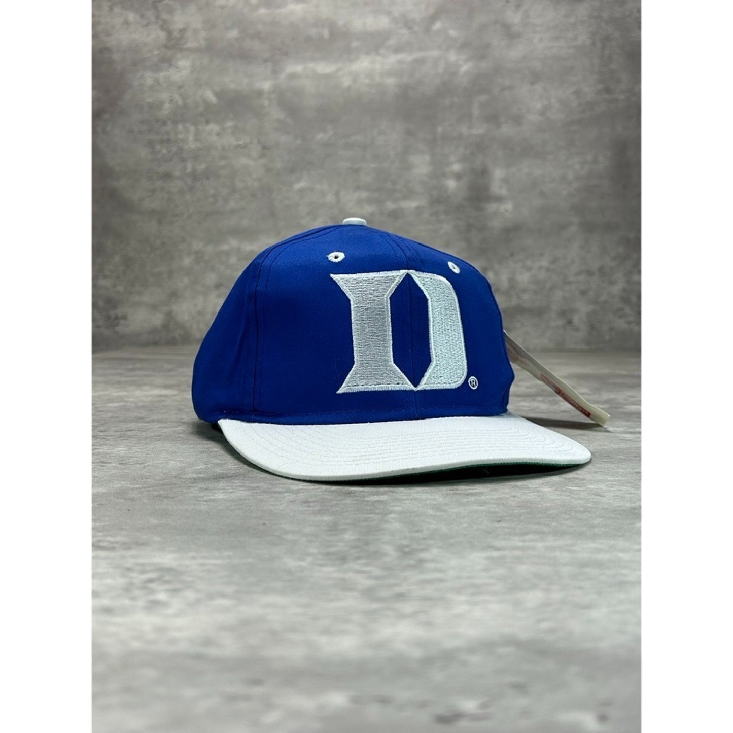 Vintage 90s Duke Blue Devils NCAA Embroidered Logo Two Tone Snapback Hat OSFA
