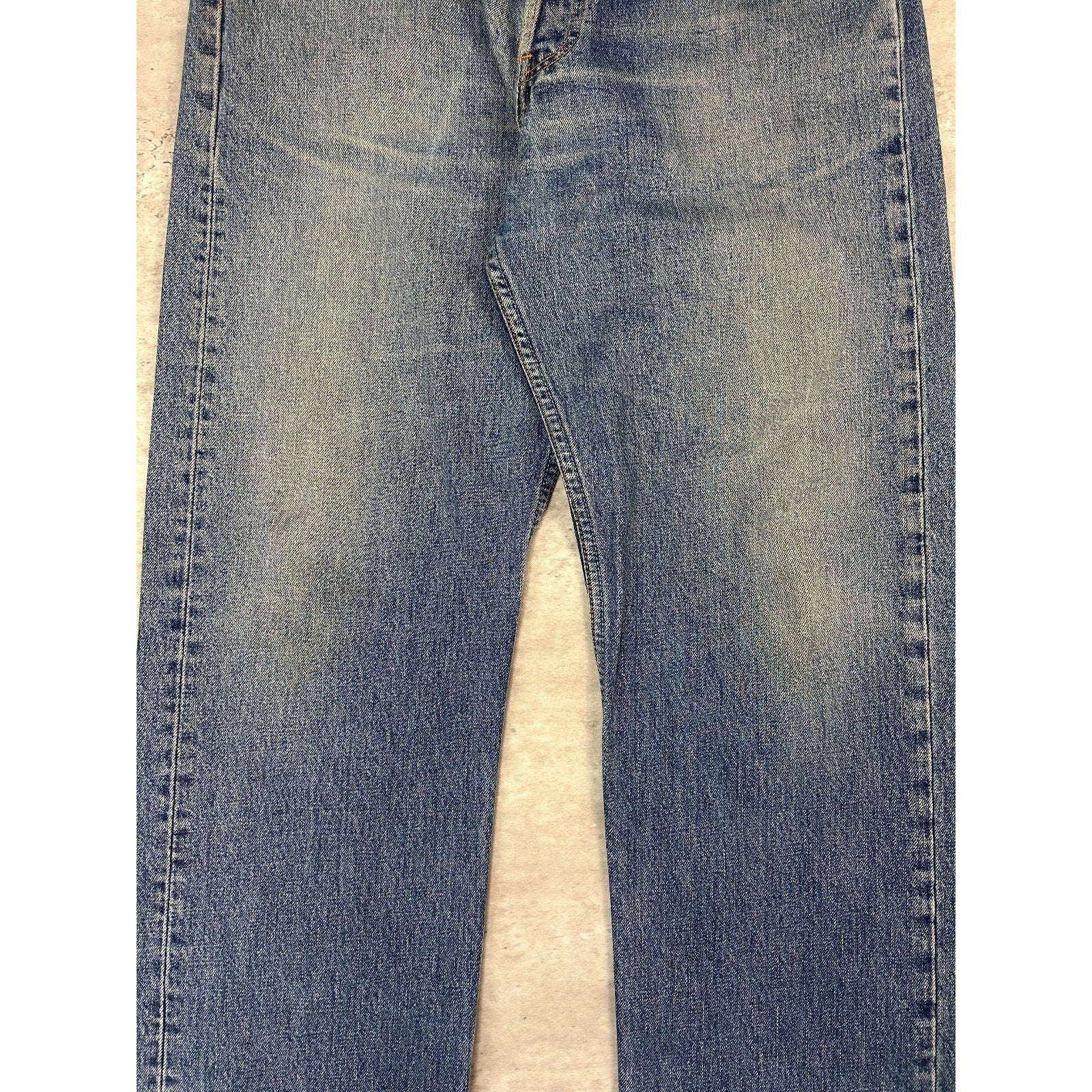 Vintage 90s Levis 590 Medium Wash Denim Pants Size 36 Blue