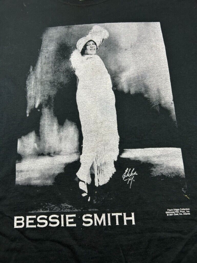 Vintage 1991 Bessie Smith Portrait Graphic Blues Music T-Shirt Size 2XL 90s