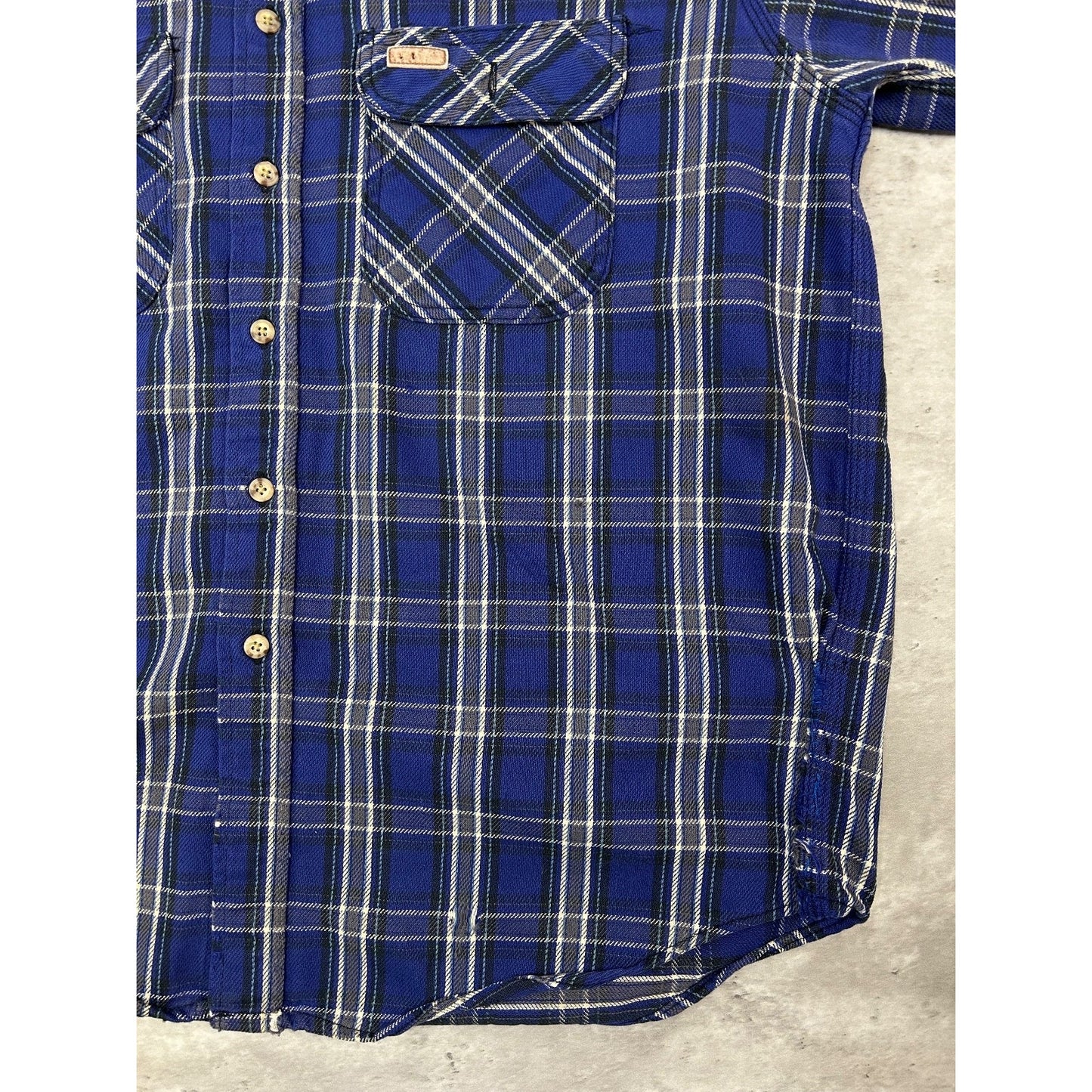Vintage Carhartt Plaid Double Pocket Workwear Long Sleeve Button Up Shirt Large
