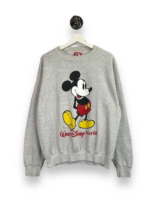 Vintage 90s Walt Disney World Mickey Mouse Cartoon Graphic Sweatshirt Size Small