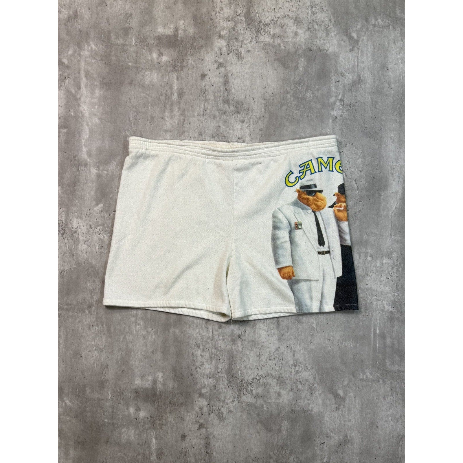 Vintage 80s/90s Camel Joe Camel Cartoon Graphic Sweat Shorts Size 39