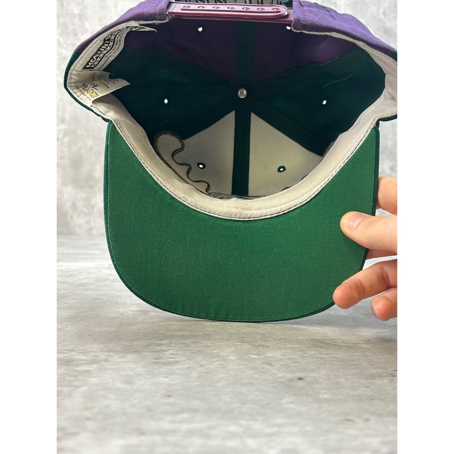 Vintage 1993 Rocky & Bullwinkle Big Cartoon Character Snapback Hat OSFA