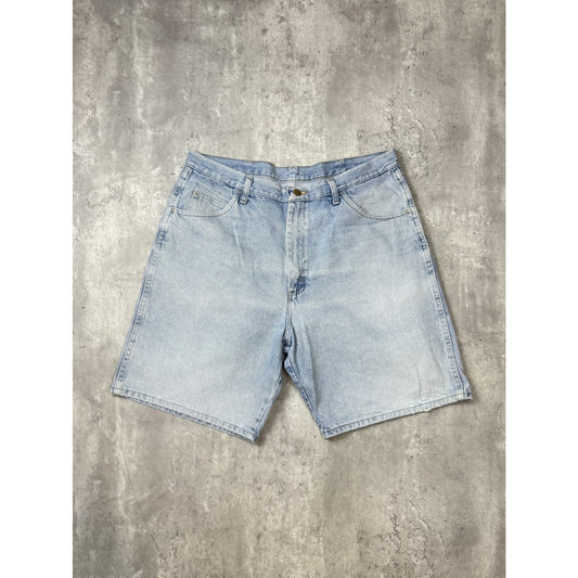 Vintage Wrangler Jeans Light Wash Denim Shorts Size 38 Blue
