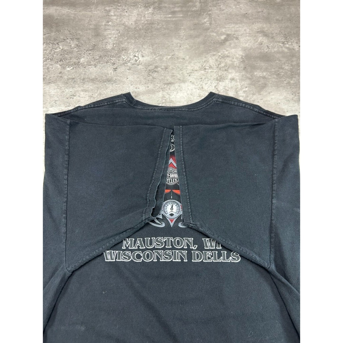 Harley Davidson Motorcycles Flaming Bald Eagle Graphic T-Shirt Size XXXL Black
