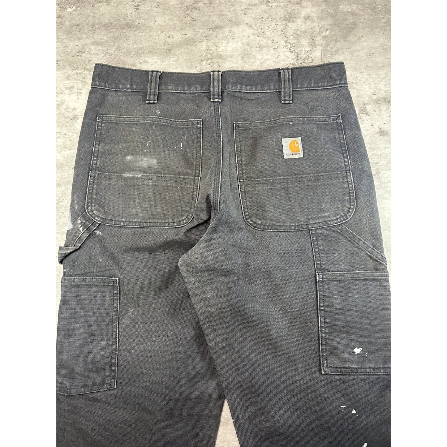 Carhartt Relaxed Fit Canvas Workwear Double Knee Carpenter Pants Size 33