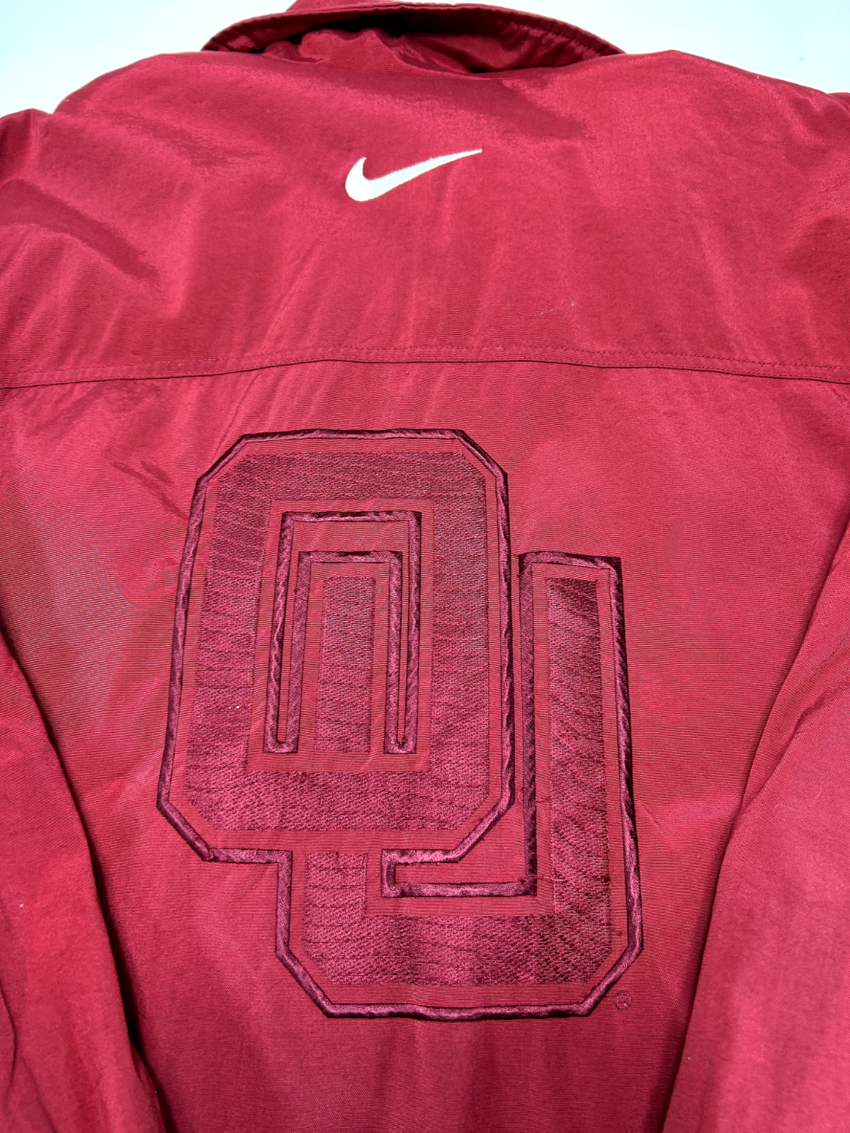 Vintage Oklahoma Sooners NCAA Nike Embroidered Full Zip Jacket Size 3XL Red