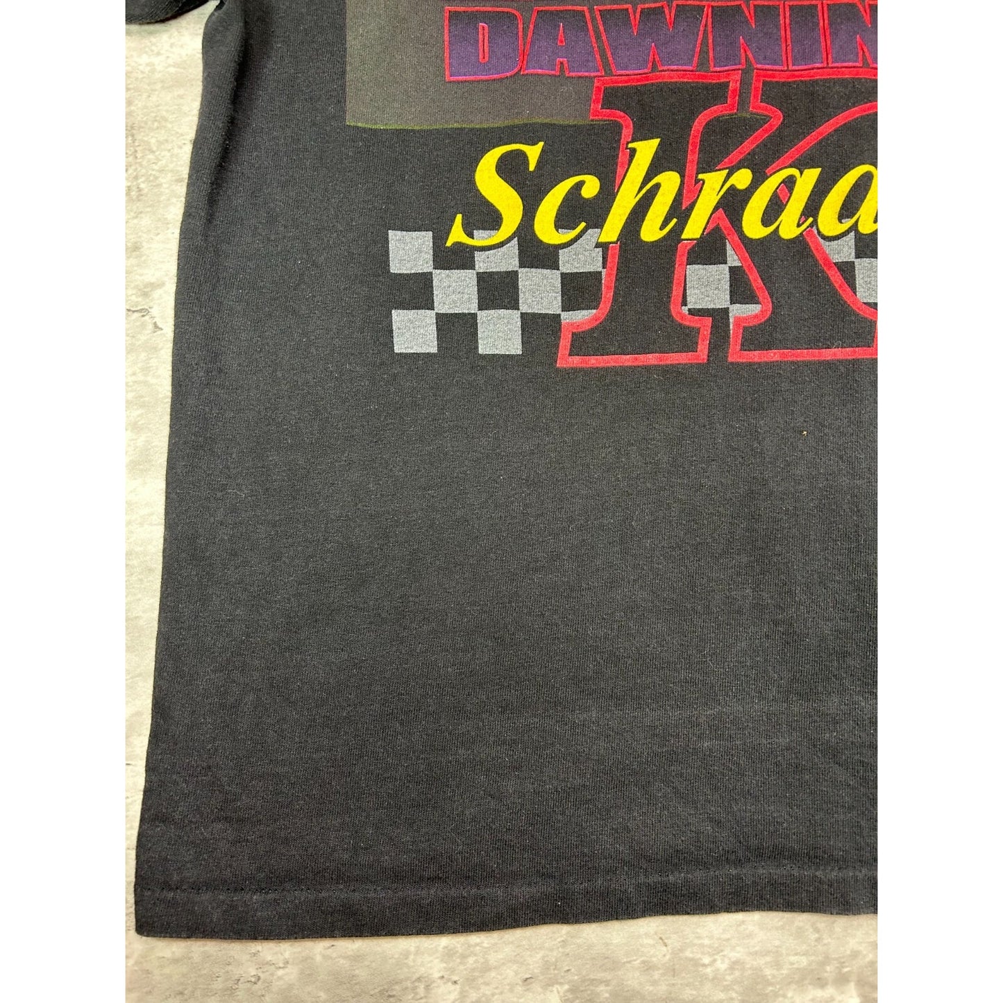 Vintage Ken Schrader #33 Nascar Skoal Racing Car Graphic T-Shirt Size Large
