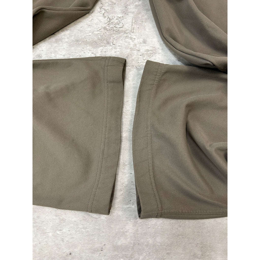 Vintage 2000s Womens Nike Embroidered Swoosh Logo Sweat Pants Size 35 Beige