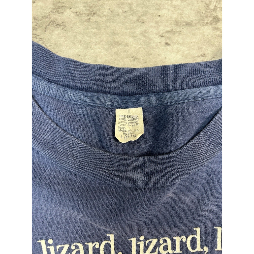 Vintage 90s Taco Bell Here Lizard Lizard Chihuahua Graphic T-Shirt Size L YOUTH