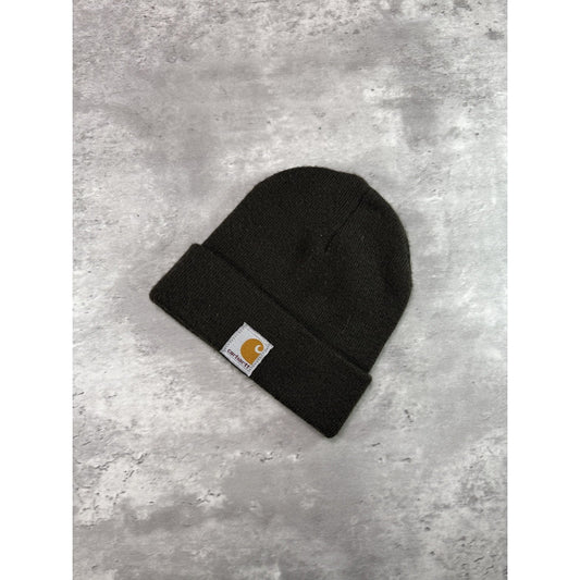 Vintage Carhartt Embroidered Patch Workwear Beanie Hat OSFA