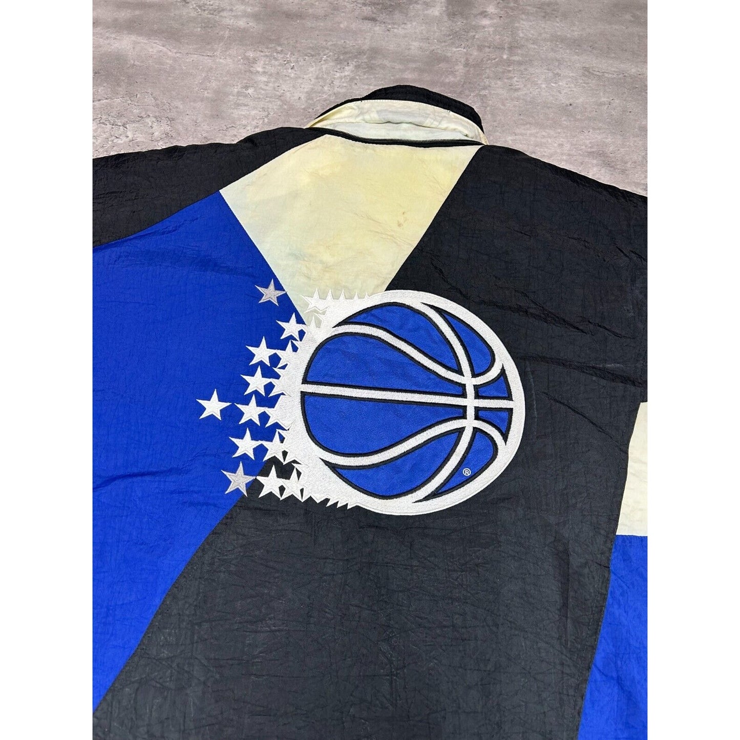 Vintage 90s Orlando Magic NBA Embroidered Full Zip Apex One Jacket Size Large