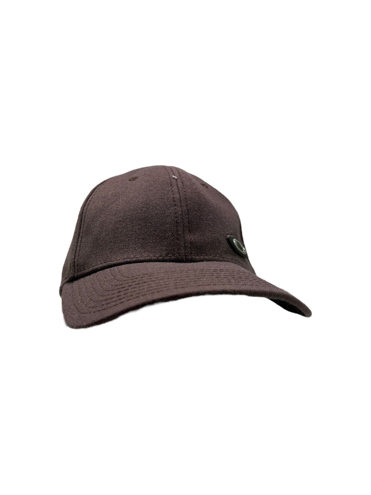 Vintage Y2K Oakley Logo Spellout Fitted Hat S/M Brown