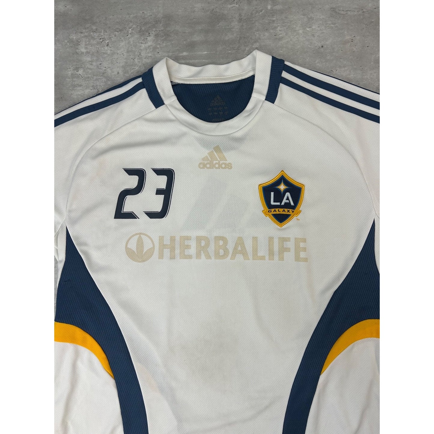 Vintage David Beckham #23 LA Galaxy MLS Retro Adidas Soccer Jersey Size Large