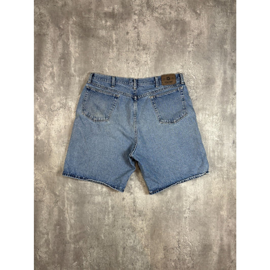 Vintage Wrangler Authentics Light Wash Denim Shorts Size 38 Blue