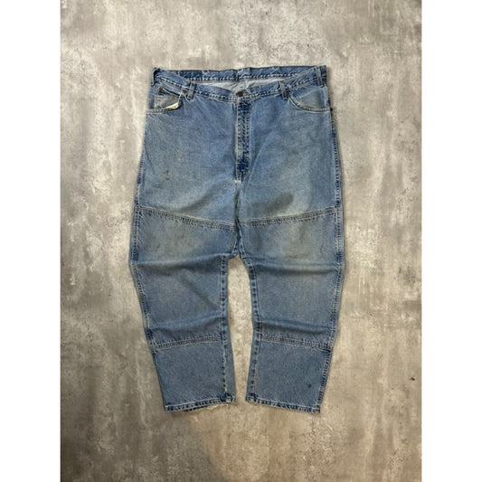 Vintage Dickies Light Wash Denim Workwear Five Pocket Pants Size 42