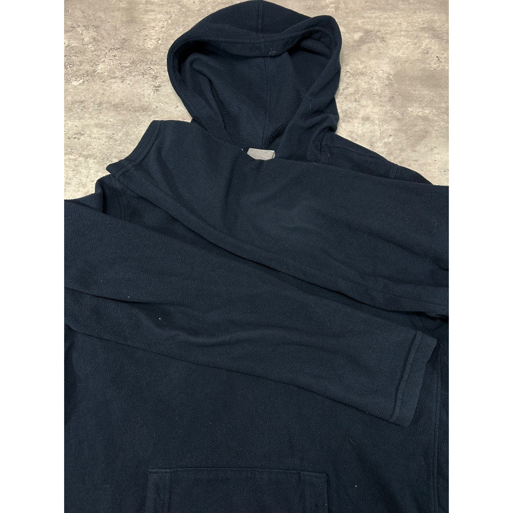 Vintage 2000s Youth Nike Embroidered Swoosh Fleece Hooded Sweatshirt Size Medium