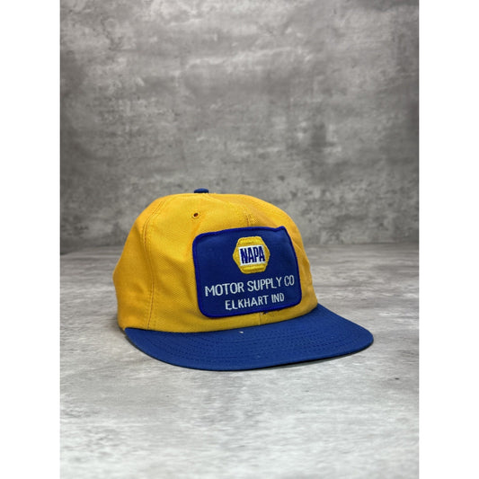 Vintage 80s/90s Napa Motor Supply Co Embroidered Patch Snapback Hat OSFA
