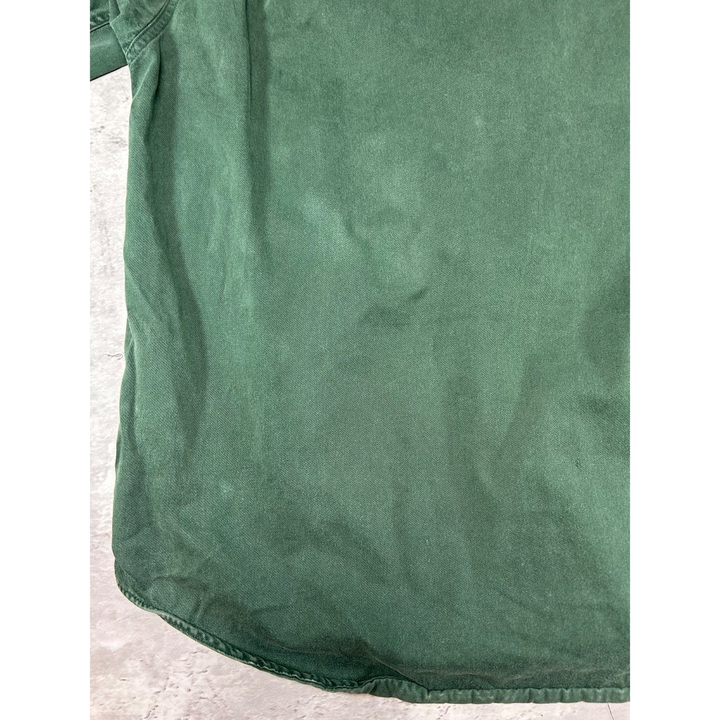 Vintage 90s Gap Single Pocket Long Sleeve Button Up Shirt Size XL Green
