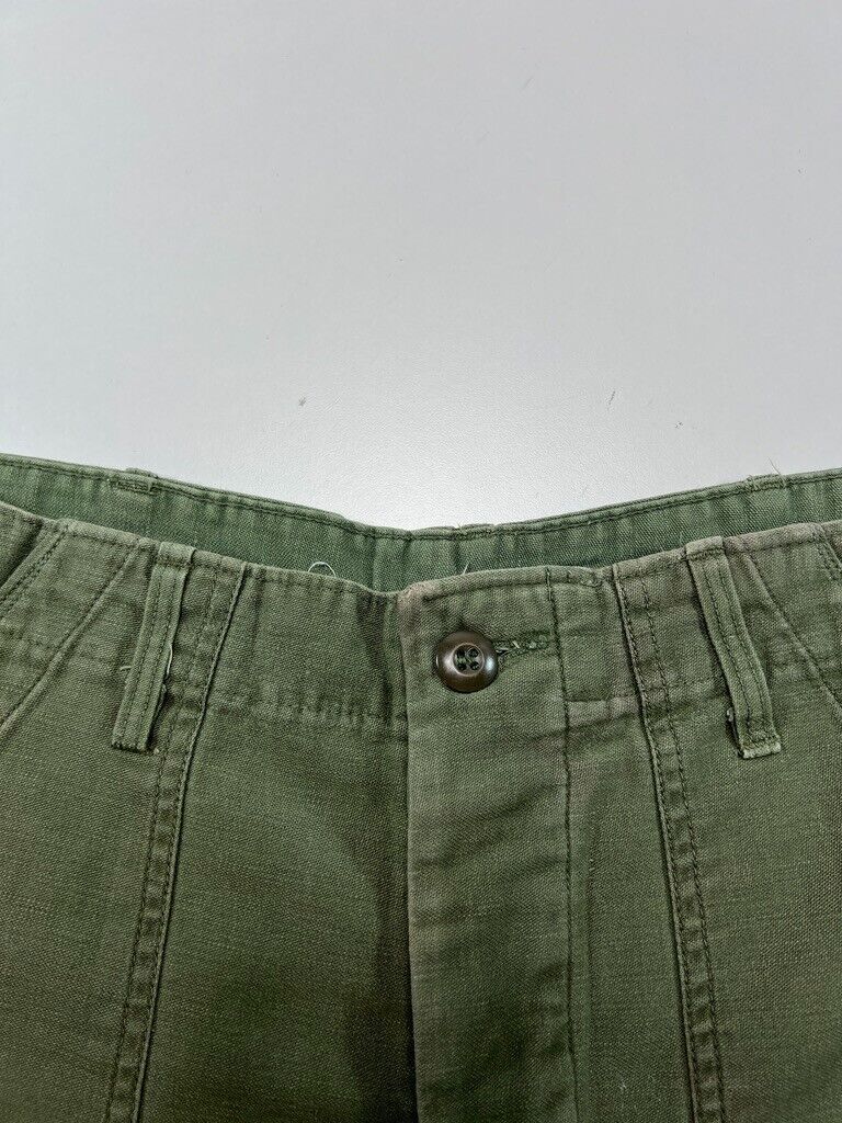 Vintage 80s US Military OG-107 Field Pants Size 31 Green