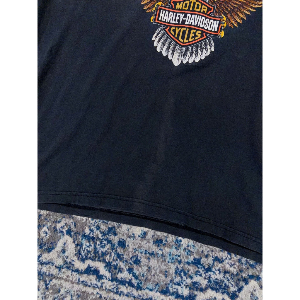 Vintage 1995 Harley Davidson Eagle Graphic Sleeveless T-Shirt Size 2XL