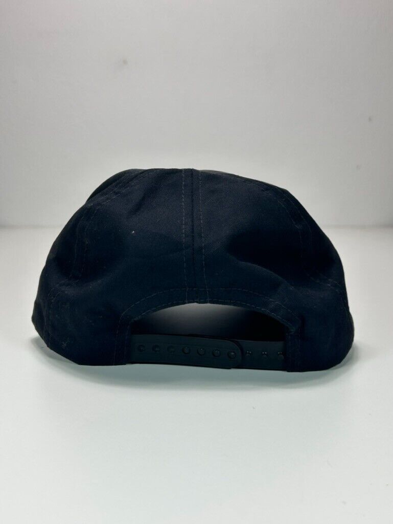 Vintage 80s/90s US Navy Embroidered Spellout Snapback Hat OSFA